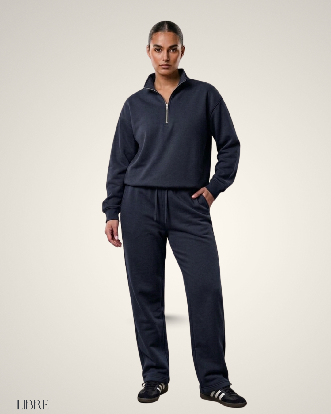 Sweat Zippee Basic 100% coton