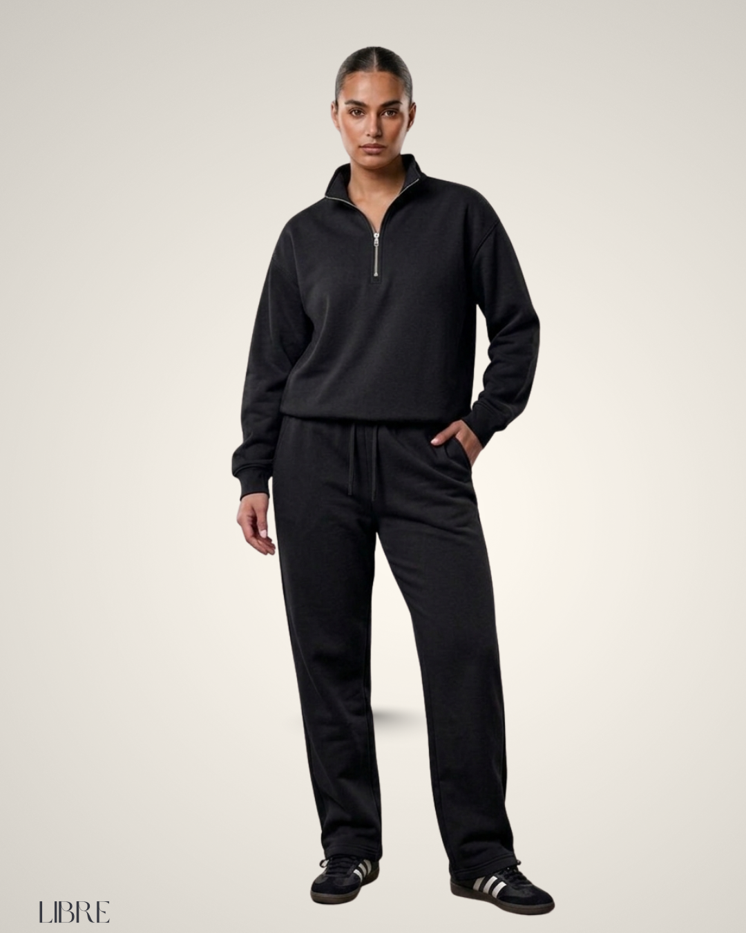 Sweat Zippee Basic 100% coton